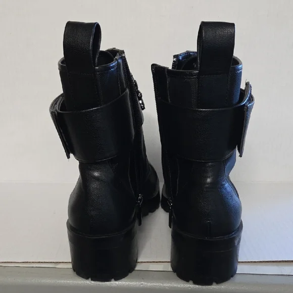 Karl Lagerfeld Black Embellished Combat Boots MAKE ME AN OFFER - Picture 3 of 4